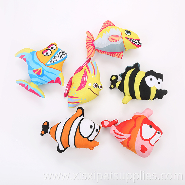 wholesale cartoon shape fish cat toy with catnip